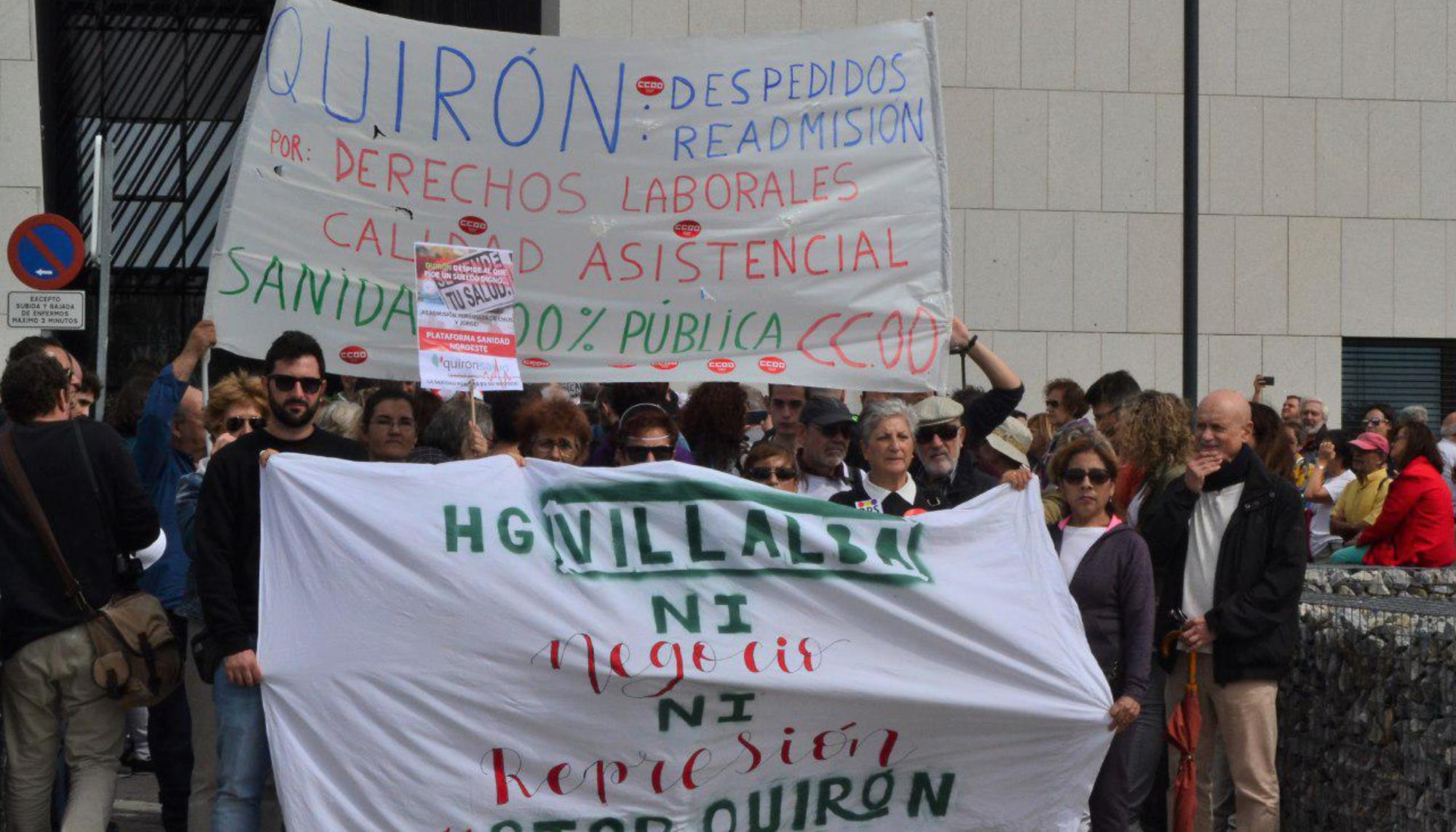 Protesta hospital villalba